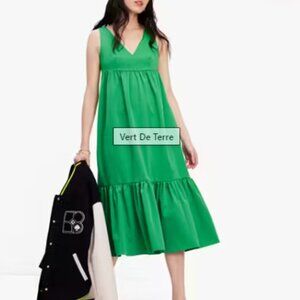 Bright green formal dress for weddings and Easter